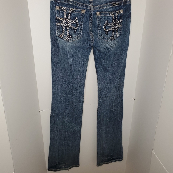 EUC Miss Me Boot Cut Jeans, 37” Inseam - Picture 8 of 10